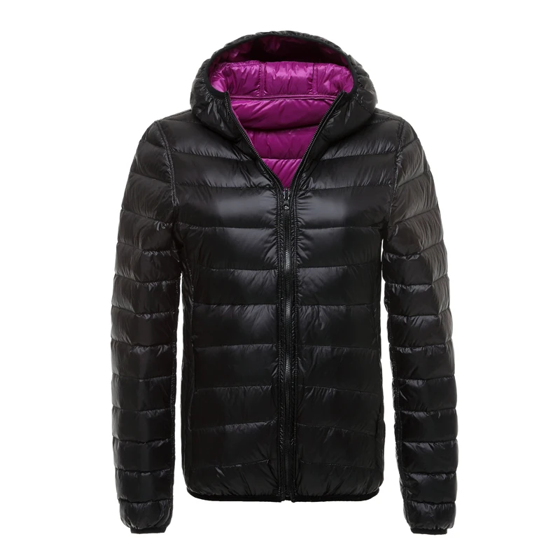 Winter Duck Down Jacket Women Hooded Ultra Light Down Jackets Reversible Double Side Wear Women Jacket Portable 2019 Winter Coat
Winter Duck Down Jacket Women Hooded Ultra Light Down Jackets Reversible Double Side Wear Women Jacket Portable 2019 Winter Coat