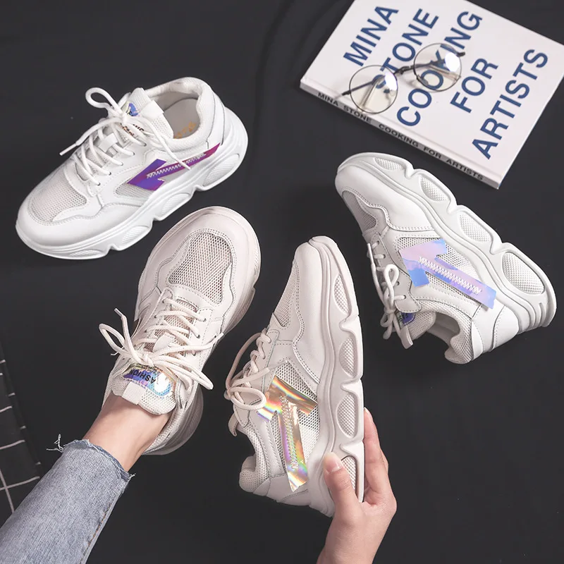 Breathable Women Sneakers Spring Summer Women Shoes 2019 New Fashion White Shoes Platform Sneakers Chunky Dad Shoes Woman Flats
Breathable Women Sneakers Spring Summer Women Shoes 2019 New Fashion White Shoes Platform Sneakers Chunky Dad Shoes Woman Flats