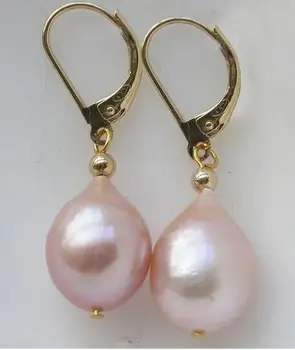 925silver Yellow Gold Natural AAA 11-13mm South Sea Pink Purple Dangle Pearl Earrings
925silver Yellow Gold Natural AAA 11-13mm South Sea Pink Purple Dangle Pearl Earrings
