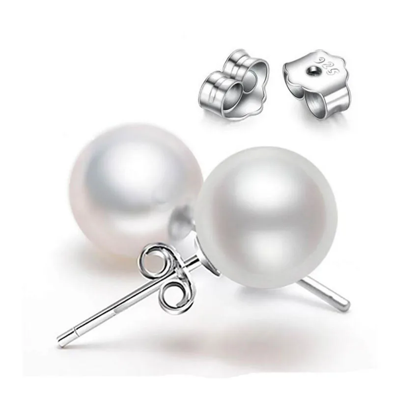 925 Sterling Silver 6mm/8MM/10MM Freshwater Cultured Pearl Button Ball Stud Earrings For Women As Best Gifts Jewerly
925 Sterling Silver 6mm/8MM/10MM Freshwater Cultured Pearl Button Ball Stud Earrings For Women As Best Gifts Jewerly