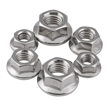 M5 M6 M10 M12 304 Stainless steel Allen hexagon flange nuts Reverse thread Left hand anti-skid With floral tooth pad hex nut
M5 M6 M10 M12 304 Stainless steel Allen hexagon flange nuts Reverse thread Left hand anti-skid With floral tooth pad hex nut