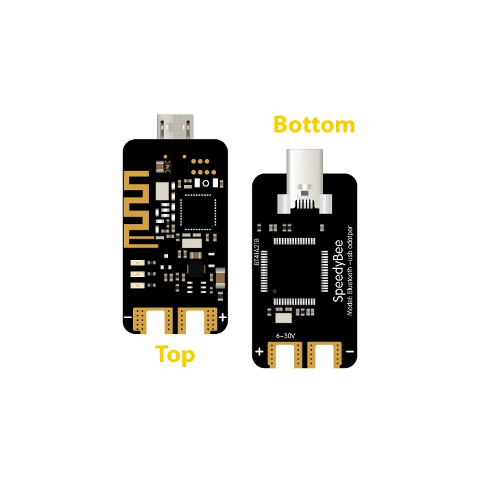 RunCam Speedybee Bluetooth USB Adapter Support STM32/Cp210x USB Connector compatible for Betaflight F3/F4/F7 FPV Drone
RunCam Speedybee Bluetooth USB Adapter Support STM32/Cp210x USB Connector compatible for Betaflight F3/F4/F7 FPV Drone