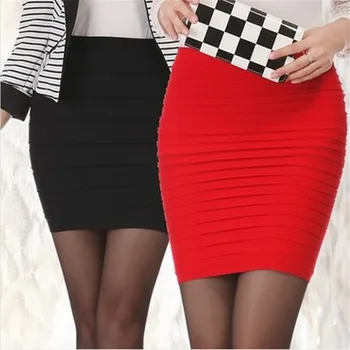 Women's Sexy Fashion Pencil Straight Skirt Folded High Waist Stretch Mini Slim Short Skirt 16 Color Mature Girl Temptation
Women's Sexy Fashion Pencil Straight Skirt Folded High Waist Stretch Mini Slim Short Skirt 16 Color Mature Girl Temptation