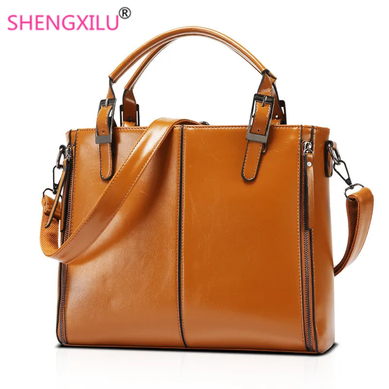 Shengxilu Leather Women Bags Brand Fashion Ladies Handbags Shopping Shoulder Bags Solid Women Crossbody Bags Big Totes Wife gift
Shengxilu Leather Women Bags Brand Fashion Ladies Handbags Shopping Shoulder Bags Solid Women Crossbody Bags Big Totes Wife gift