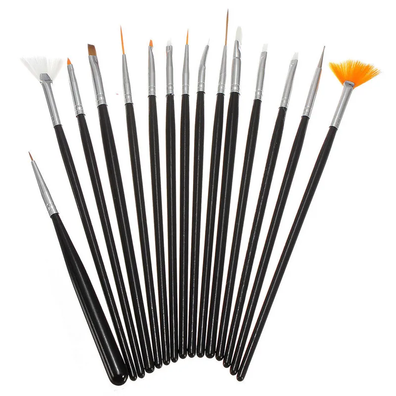 YZWLE 15PCS/Pack Black Professional Acrylic Nail Painting Drawing Pen,Designed UV Gel False Nails Decoration Tools 34
YZWLE 15PCS/Pack Black Professional Acrylic Nail Painting Drawing Pen,Designed UV Gel False Nails Decoration Tools 34