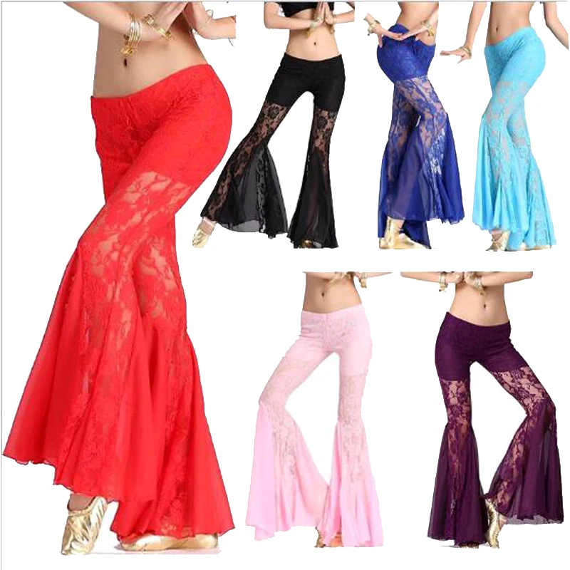 Sexy New Professional Women Belly Dance Pants Lace Bollywood Indian Dance Costumes Tribal Bellydance Flares Pants
Sexy New Professional Women Belly Dance Pants Lace Bollywood Indian Dance Costumes Tribal Bellydance Flares Pants
