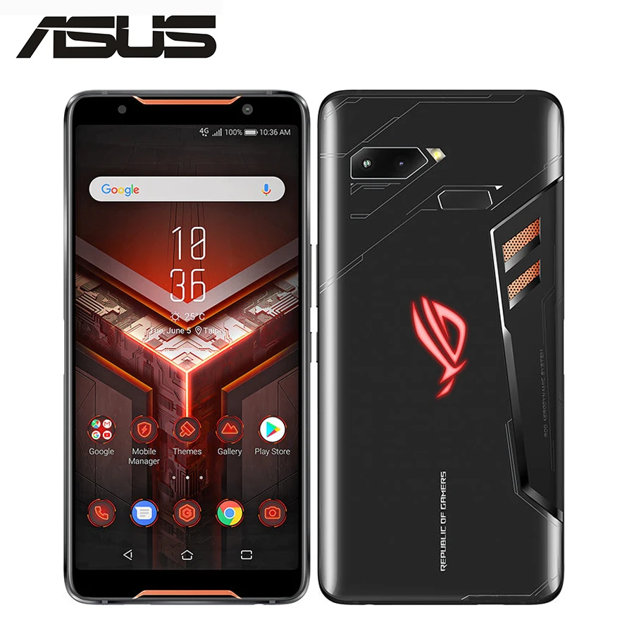ASUS ROG Phone ZS600KL игровой телефон 8 Гб 128 ГБ/512 ГБ 3 камеры 4K UHD 6 0 "экран Snapdragon 845 OctaCore 4000