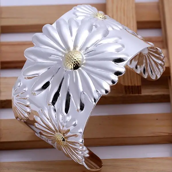 B003 925 sterling silver bangle bracelet, 925 silver fashion jewelry Big Chrysanthemum Bangle /aenaivua ahpaiywa
B003 925 sterling silver bangle bracelet, 925 silver fashion jewelry Big Chrysanthemum Bangle /aenaivua ahpaiywa