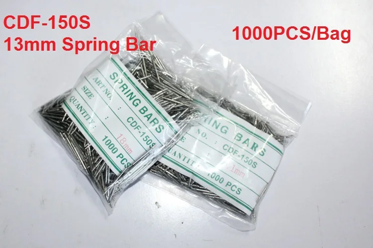 Wholesale 1000PCS / bag 13MM CDF-150S Watch Spring Bar for Watch Repair and Watch Band Replacement
Wholesale 1000PCS / bag 13MM CDF-150S Watch Spring Bar for Watch Repair and Watch Band Replacement