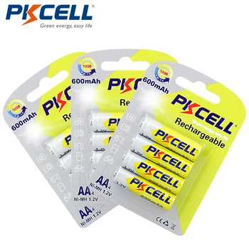 12Pcs/3card PKCELL Ni-MH AA Batteries 600mAh 1.2V AA NiMh Rechargeable Battery for Remote/Flashlight/Toys
12Pcs/3card PKCELL Ni-MH AA Batteries 600mAh 1.2V AA NiMh Rechargeable Battery for Remote/Flashlight/Toys