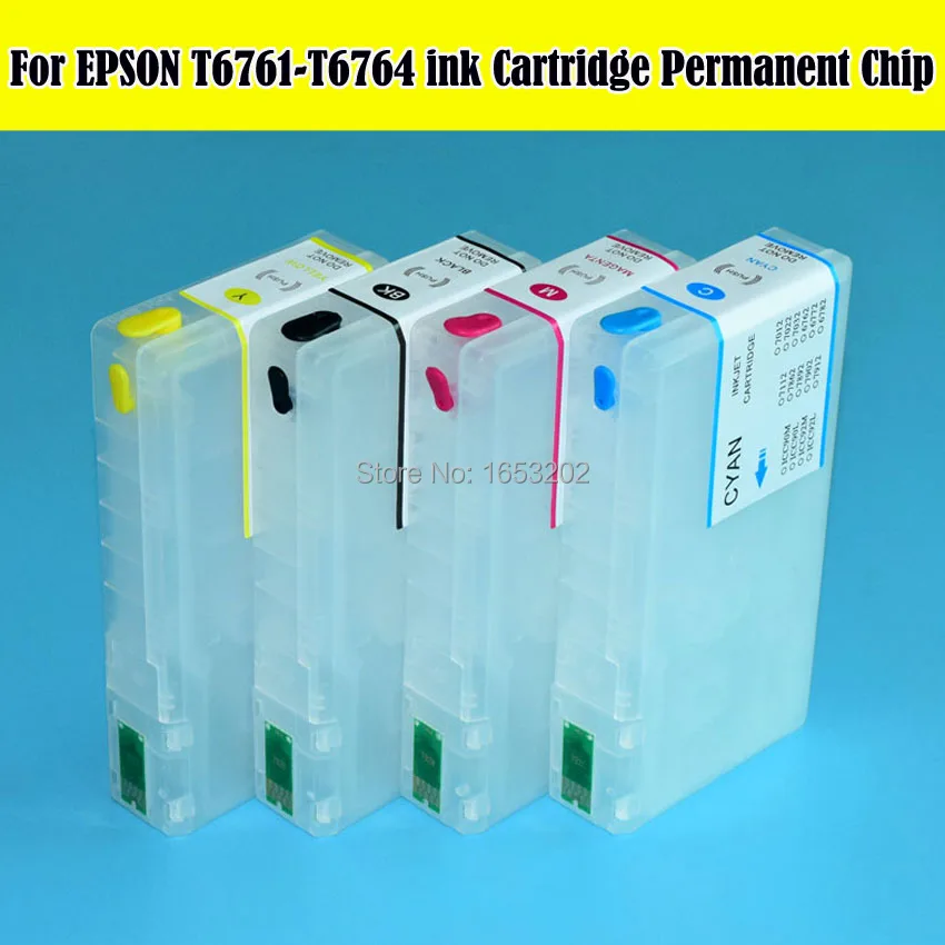 T676 T6761-T6764 Refill Ink Cartridge For Epson WorkFore WP-4010 WP-4023 WP-4090 WP-4520 WP-4533 WP-4590 WP4530 WP4540 WP-4020
T676 T6761-T6764 Refill Ink Cartridge For Epson WorkFore WP-4010 WP-4023 WP-4090 WP-4520 WP-4533 WP-4590 WP4530 WP4540 WP-4020