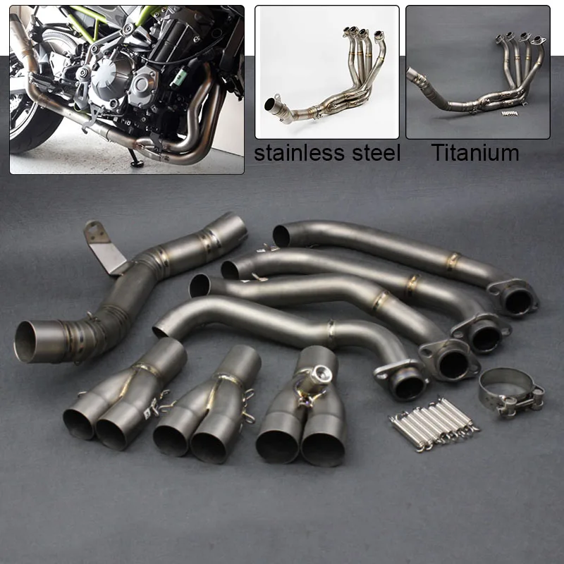 For Kawasaki Z900 2017 Motorcycle Exhaust Muffler Pipe Front Pipe Tube Full System Stainess Steel / Titanium
For Kawasaki Z900 2017 Motorcycle Exhaust Muffler Pipe Front Pipe Tube Full System Stainess Steel / Titanium