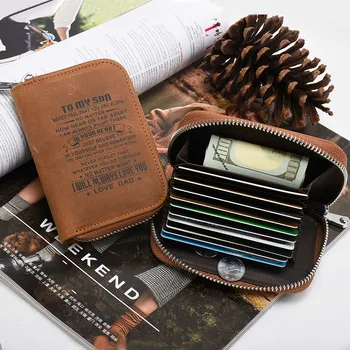 Real Genuine Leather Unisex Business Card Holder Small Wallet Bank Credit Case ID Women Men RFID Gift for Son Daughter
Real Genuine Leather Unisex Business Card Holder Small Wallet Bank Credit Case ID Women Men RFID Gift for Son Daughter