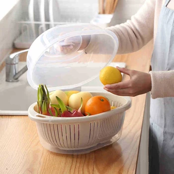High Quality Fashion Multifunctional Double Basket Basin Drain Kitchen Wash Basin Noodles Vegetables Fruit Gift Dropshipping
High Quality Fashion Multifunctional Double Basket Basin Drain Kitchen Wash Basin Noodles Vegetables Fruit Gift Dropshipping