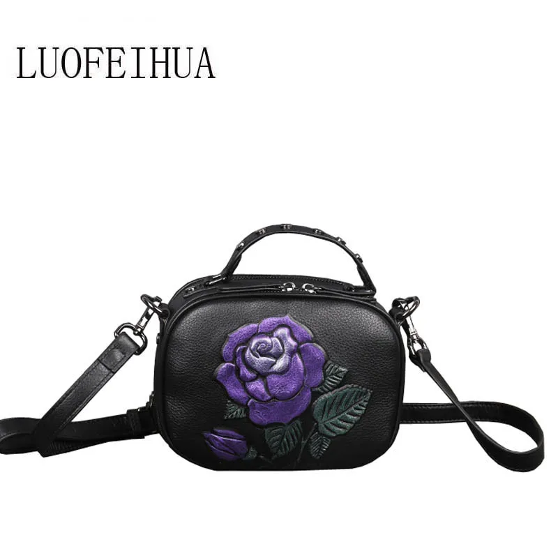 LUOFEIHUA Genuine Leather women bags for women 2019 new original painted top layer cowhide embossed handbags Messenger bag
LUOFEIHUA Genuine Leather women bags for women 2019 new original painted top layer cowhide embossed handbags Messenger bag