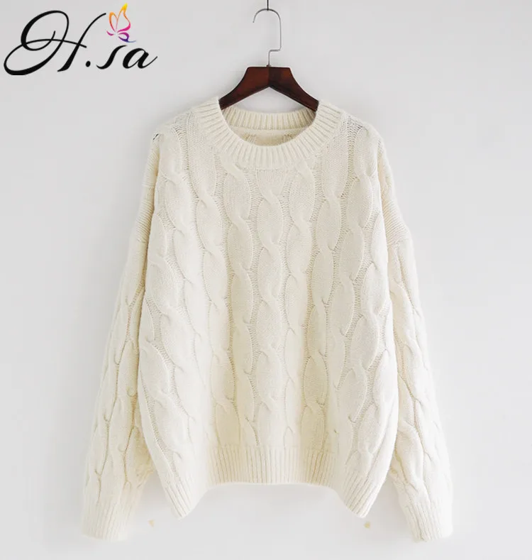 H.SA Winter Casual Women Sweaters Oneck Loose Oversized Twisted Pullover and Jumpers Winter Warm Pullovers christmas sweater
H.SA Winter Casual Women Sweaters Oneck Loose Oversized Twisted Pullover and Jumpers Winter Warm Pullovers christmas sweater