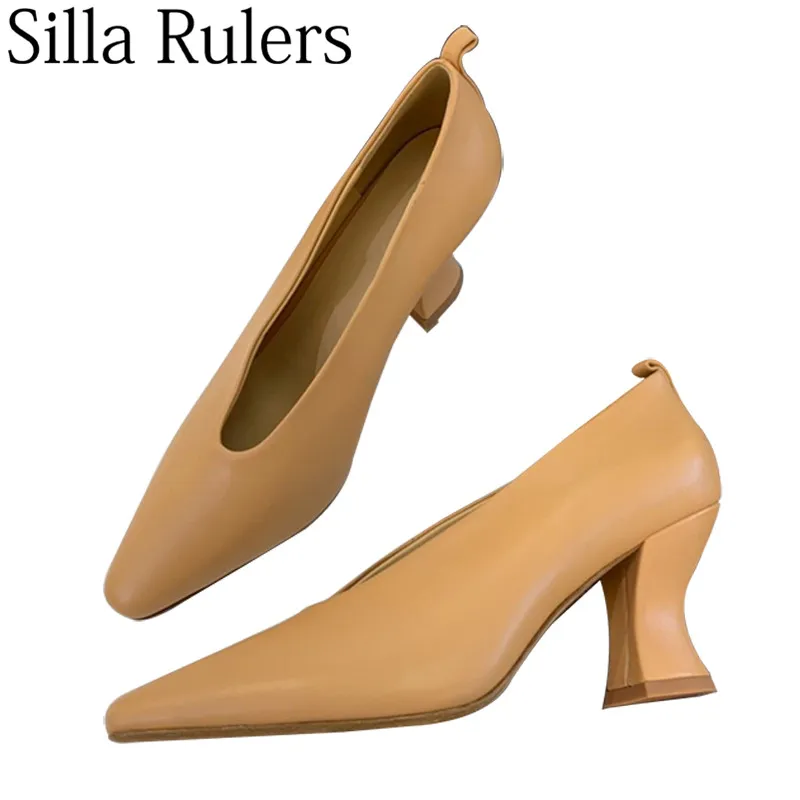 2019 new genuine leather chunky high heel pumps women pointed toe shallow shoes woman high heel runway shoes slip on mules woman
2019 new genuine leather chunky high heel pumps women pointed toe shallow shoes woman high heel runway shoes slip on mules woman