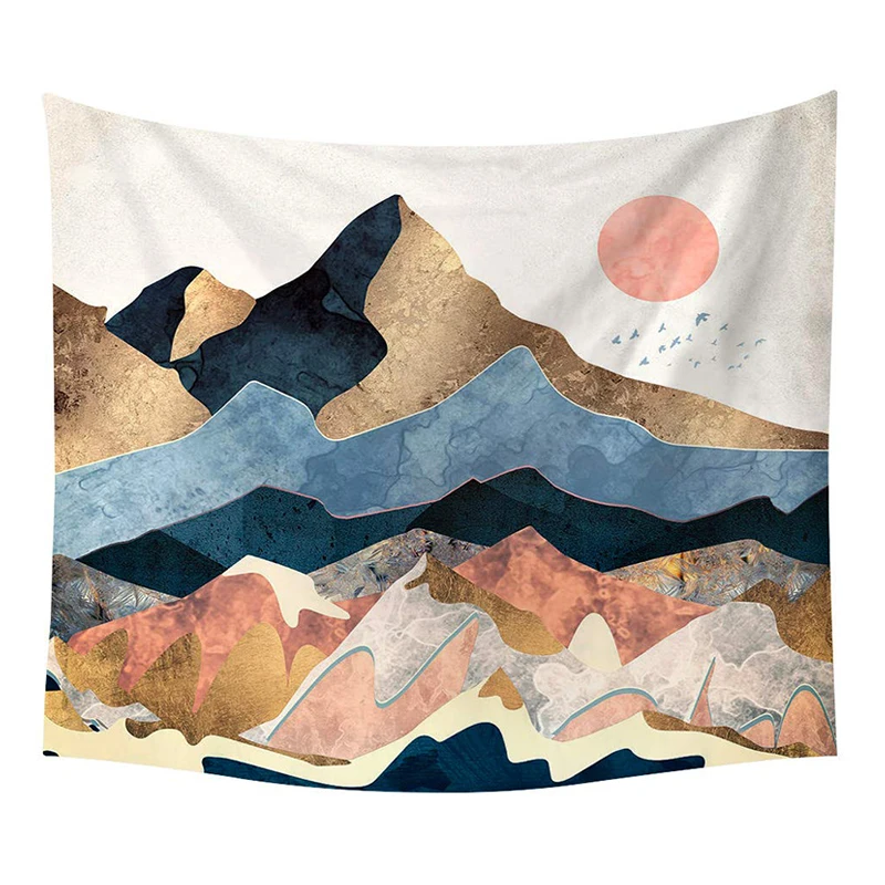 Sunset Golden Mountain Tapestry Peak Wall Hanging Headboard Tapestries for Bedroom Dorm Room Decor
Sunset Golden Mountain Tapestry Peak Wall Hanging Headboard Tapestries for Bedroom Dorm Room Decor
