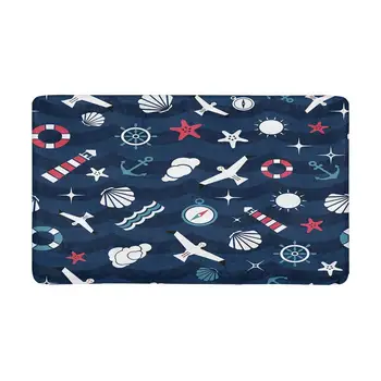 Cute Seashell, Seagull Bird, Starfish, Anchor and Ocean Waves Doormat Anti-Slip Entrance Mat Floor Rug Home Decor
Cute Seashell, Seagull Bird, Starfish, Anchor and Ocean Waves Doormat Anti-Slip Entrance Mat Floor Rug Home Decor