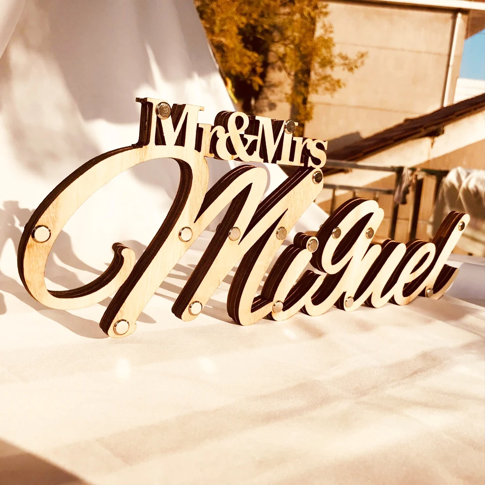 Personalized Custom Last Name Sign Sweetheart Wedding Decoration Supplies Wedding Mr & Mrs Wood fashionable Table Sign
Personalized Custom Last Name Sign Sweetheart Wedding Decoration Supplies Wedding Mr & Mrs Wood fashionable Table Sign