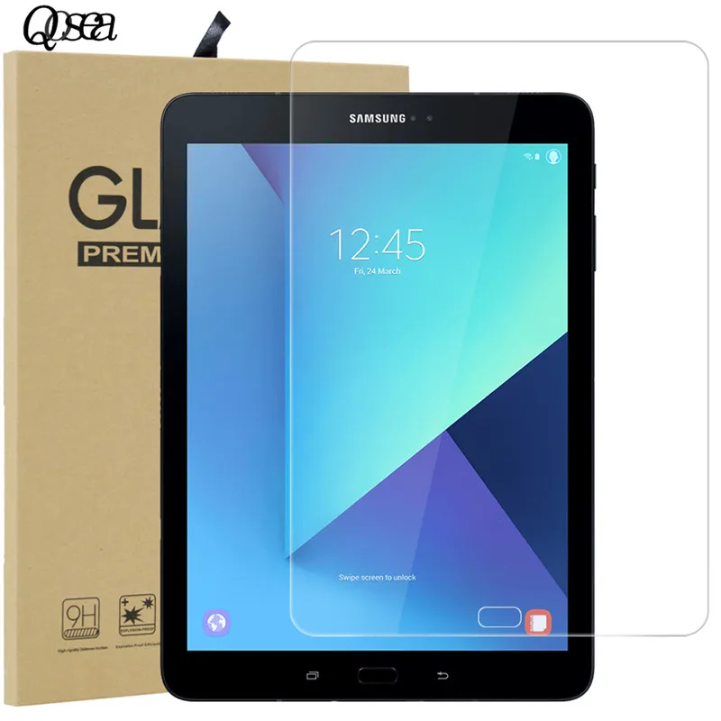 Фото Qosea 9H Tempered Glass For Sumsung Galaxy Tab S3 9.7" Clear Protective Film Explosion-proof Screen Protector | Мобильные
