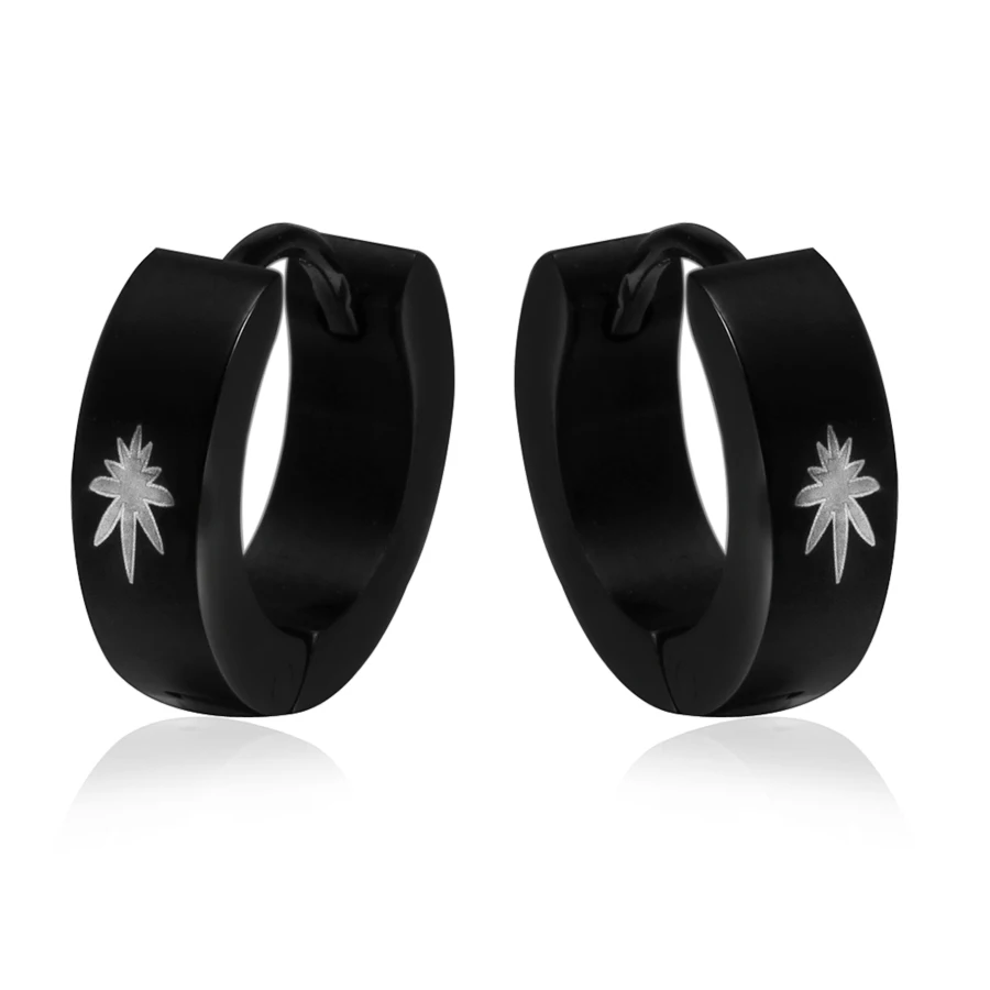 European and American minimalist exotic jewelry stainless steel all black electroplated laser pattern ear clip ear buckle
European and American minimalist exotic jewelry stainless steel all black electroplated laser pattern ear clip ear buckle