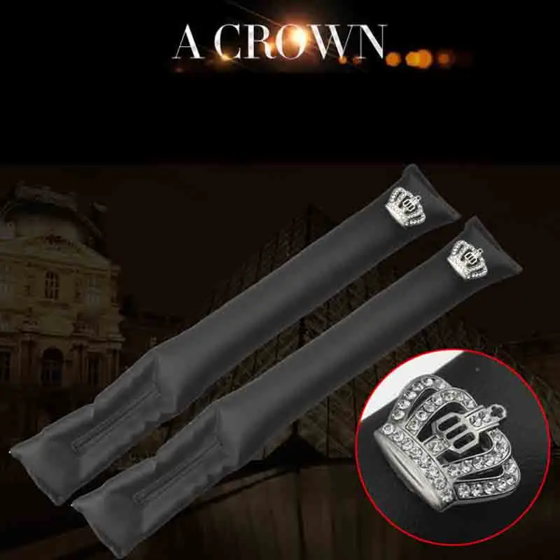 2pcs Universal Car Seat Gap Filler PU Leather Auto Seats Leak Stop Pad Soft Padding Spacer Holster Crown Series Black Decoration
2pcs Universal Car Seat Gap Filler PU Leather Auto Seats Leak Stop Pad Soft Padding Spacer Holster Crown Series Black Decoration