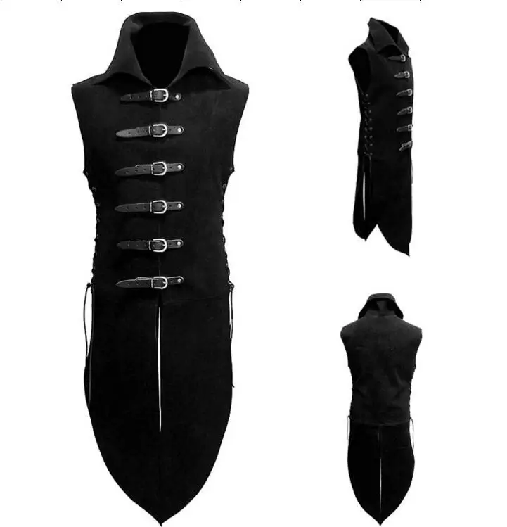 2018 Cosplay Medieval Men's Pirate Tunic Top Renaissance Vest Up Outerwear viking Warrior Coats Warhead Costume Battle suit
2018 Cosplay Medieval Men's Pirate Tunic Top Renaissance Vest Up Outerwear viking Warrior Coats Warhead Costume Battle suit