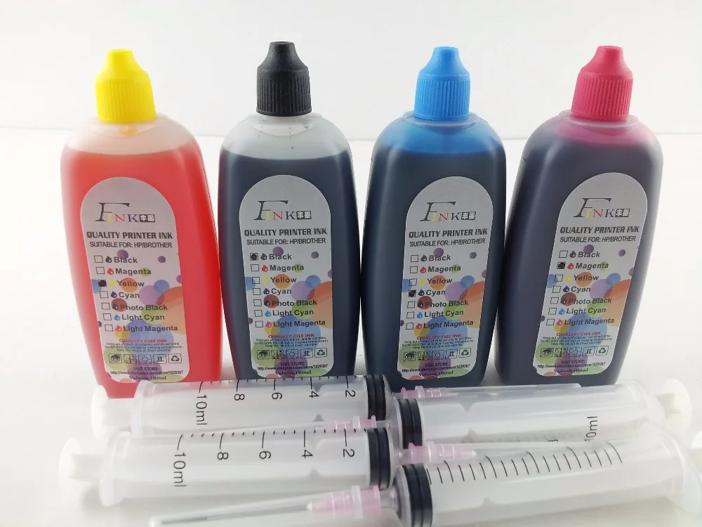 4x100ML Quality Dye Ink For All Brother 4 colors desktop printers BK C M Y Dye Ink
4x100ML Quality Dye Ink For All Brother 4 colors desktop printers BK C M Y Dye Ink