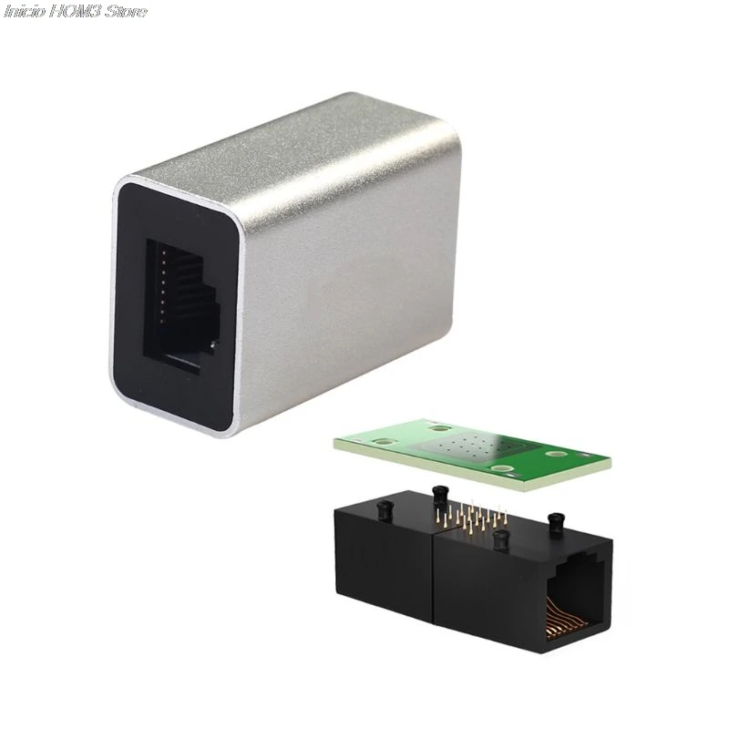 Aluminum Alloy Cat6 Ethernet Shielded Protection 8P8C RJ45 Network Jack In-Line Coupler Female to Female Adapter Head
Aluminum Alloy Cat6 Ethernet Shielded Protection 8P8C RJ45 Network Jack In-Line Coupler Female to Female Adapter Head