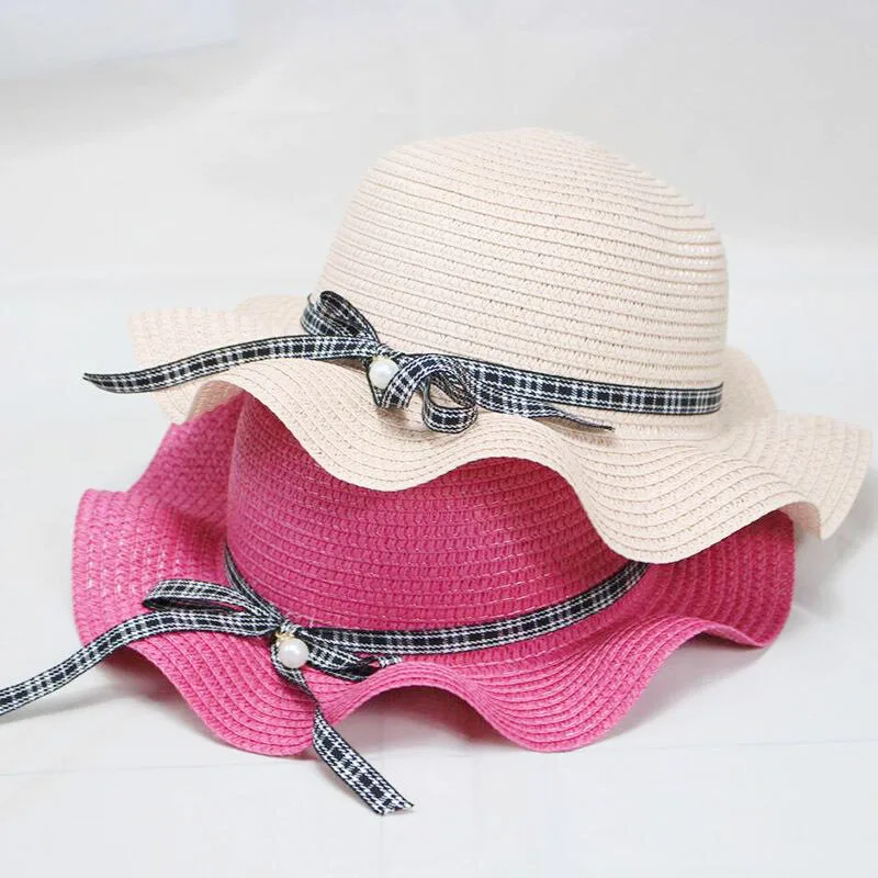 2019 New Pearl Sunhats for Women Summer Beach CAPS Baby Girls Sun Visor Cap Wave Brim Straw HAT Parent-child Sun Hats Kids
2019 New Pearl Sunhats for Women Summer Beach CAPS Baby Girls Sun Visor Cap Wave Brim Straw HAT Parent-child Sun Hats Kids
