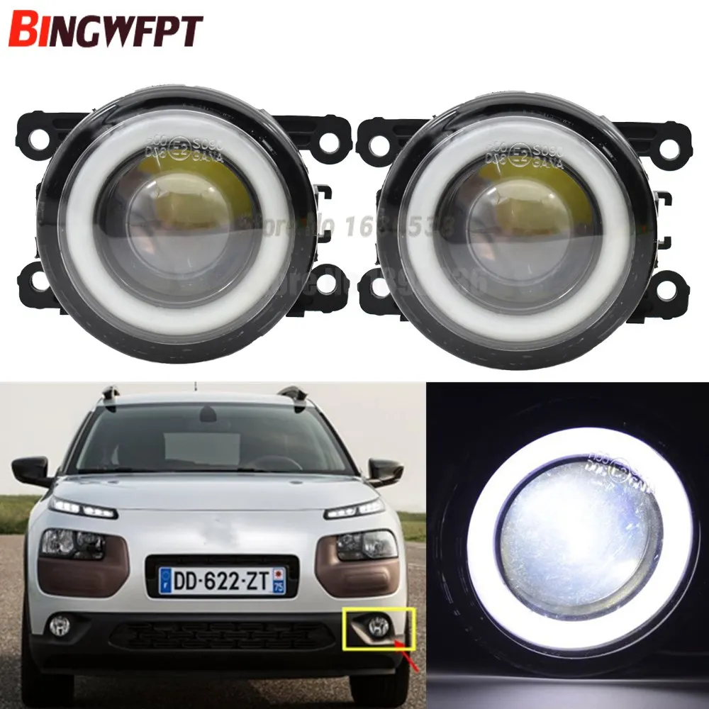 2pcs/pair Angel Eye car-styling Fog Lamps lighting LED Lights For Citroen C4 Cactus 2014 2015 2016 For Citroen DS4 2011-2015
2pcs/pair Angel Eye car-styling Fog Lamps lighting LED Lights For Citroen C4 Cactus 2014 2015 2016 For Citroen DS4 2011-2015