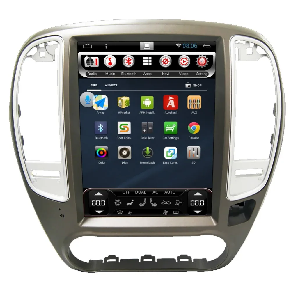 10.4" Vertical Huge Screen Android Car DVD GPS Player for Nissan Bluebird Sylphy Nissan Sylphy 2006-2008 1024*600 Navigation
10.4" Vertical Huge Screen Android Car DVD GPS Player for Nissan Bluebird Sylphy Nissan Sylphy 2006-2008 1024*600 Navigation