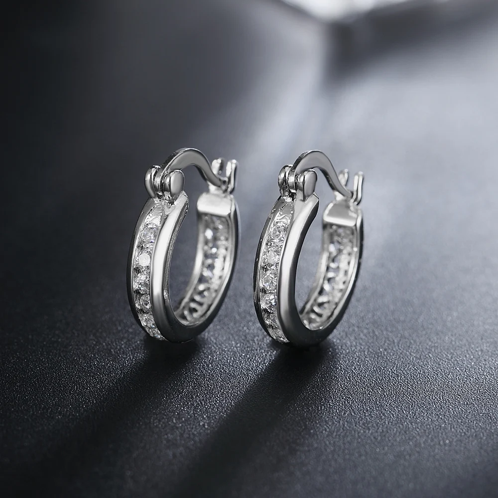 Baby 925 stamped silver plated Circle Zircon Small Hoop Earring for Kid child Woman Beautiful Aros Loop Huggies Earring Jewelry
Baby 925 stamped silver plated Circle Zircon Small Hoop Earring for Kid child Woman Beautiful Aros Loop Huggies Earring Jewelry