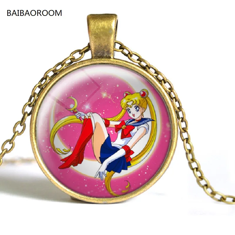 Vintage jewelry wholesale trade explosions European fashion Sailor Moon time necklace
Vintage jewelry wholesale trade explosions European fashion Sailor Moon time necklace