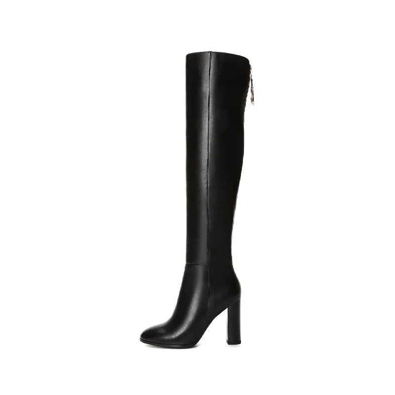 2019 autumn and winter new over-the-knee boots thick with high-heeled women's boots black ljj 0406
2019 autumn and winter new over-the-knee boots thick with high-heeled women's boots black ljj 0406
