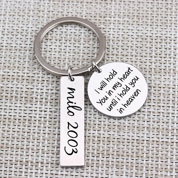 "I Will Hold You In My Heart until..Heaven"Key Chain Name Date Customized Private Sympathy Love Loss Souvenir Keyring 1pcs
"I Will Hold You In My Heart until..Heaven"Key Chain Name Date Customized Private Sympathy Love Loss Souvenir Keyring 1pcs