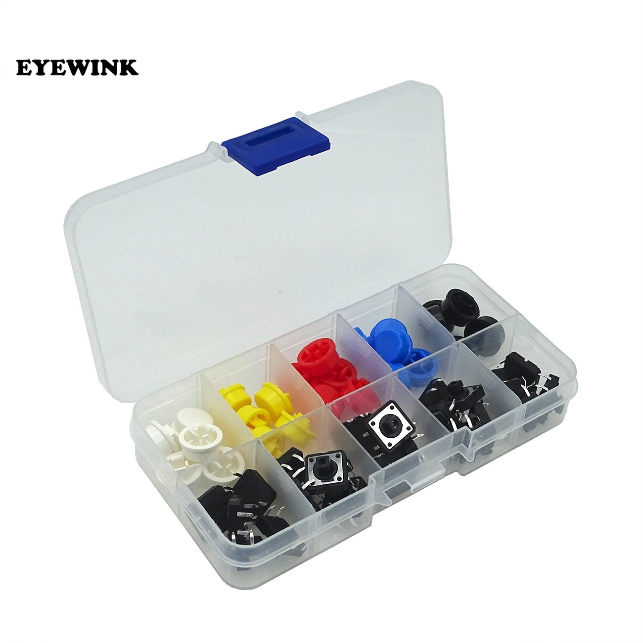 EYEWINK 25PCS Tactile Push Button Switch Momentary 12*12*7.3MM Micro switch button + 25PCS Tact Cap(5 colors) for Arduino
EYEWINK 25PCS Tactile Push Button Switch Momentary 12*12*7.3MM Micro switch button + 25PCS Tact Cap(5 colors) for Arduino