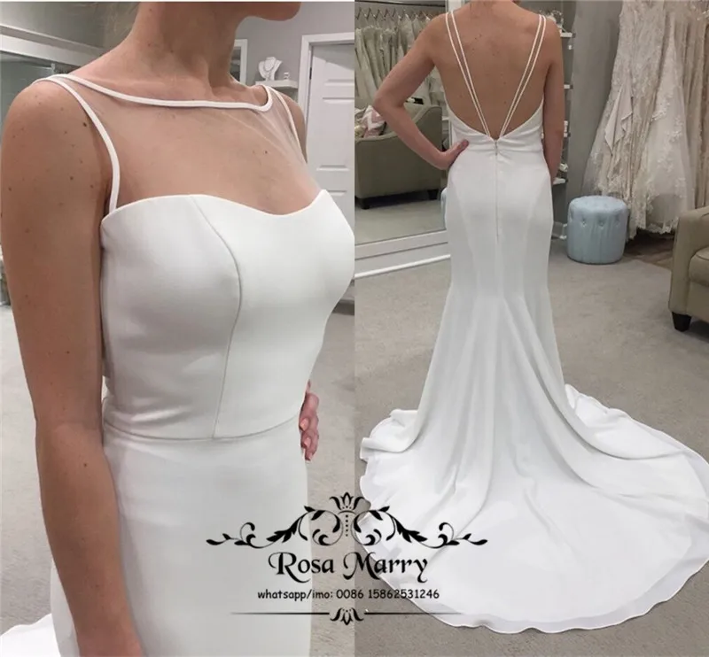 Женское длинное атласное платье It's yiiya белое невесты с открытой спиной на лето