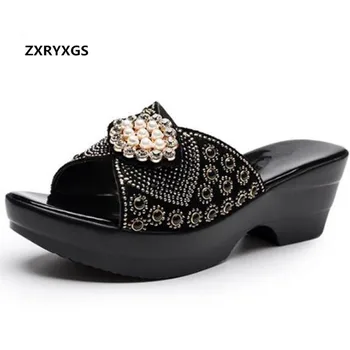 Noble Elegant Pearl Rhinestone Summer Women Sandals Slippers 2020 New Comfort wedges summer shoes Fashion Sandals Women Slippers
Noble Elegant Pearl Rhinestone Summer Women Sandals Slippers 2020 New Comfort wedges summer shoes Fashion Sandals Women Slippers