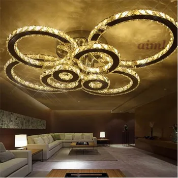 New Modern Circle Rings K9 Crystal led ceiling lights Used for living room bedroom Indoor Dec Ceiling Lamp 110-240v
New Modern Circle Rings K9 Crystal led ceiling lights Used for living room bedroom Indoor Dec Ceiling Lamp 110-240v
