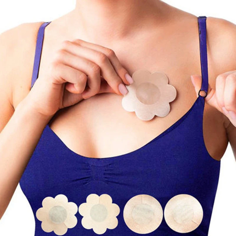 

5Pair/Lot Petal Heart Round Pasties Nipple Breast Cover Nude Bra Self Adhesive Sticker 30 off