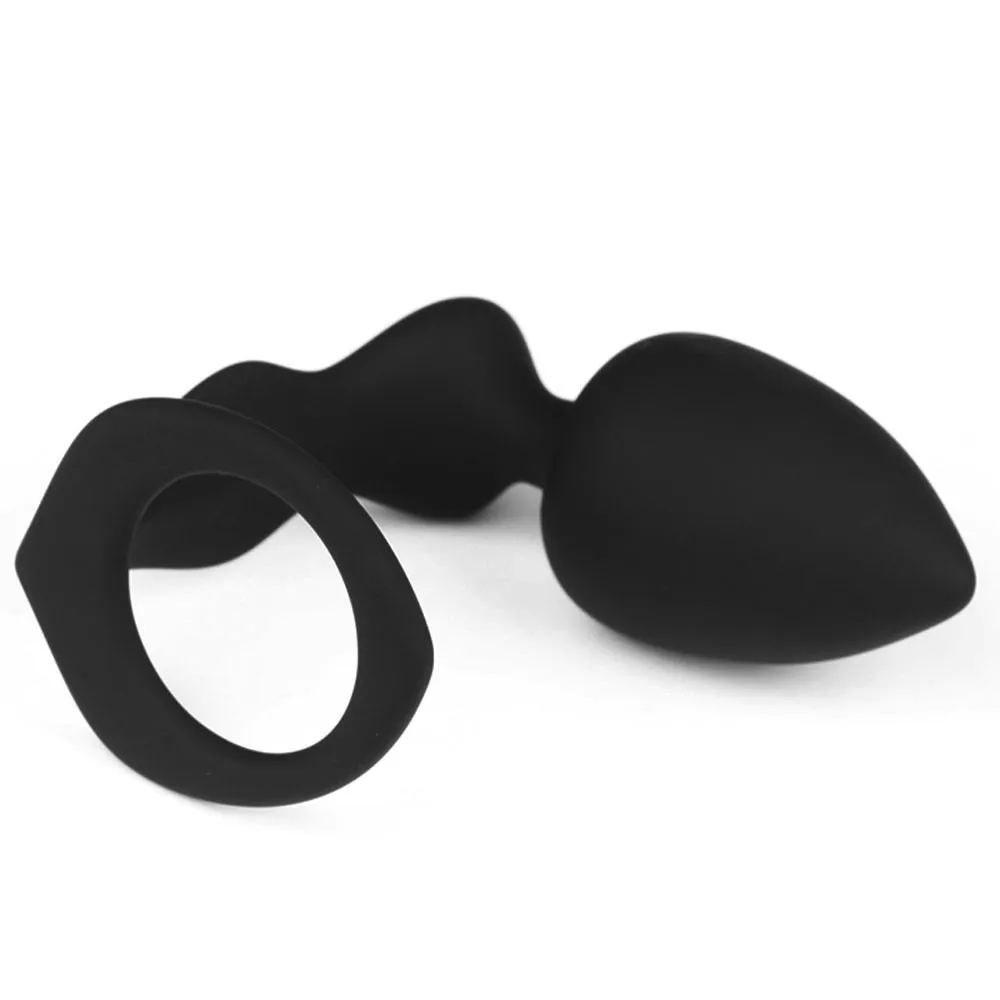 Anal Sex Toy Men Silicone Anal Plug Of The Male Prostate Double Penny Butt Plug Penis Massager