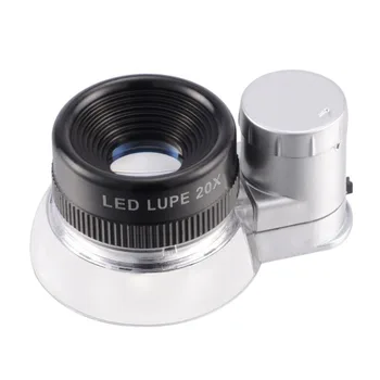 Portable Monocular Magnifier 6LED Light 20X Magnifier Optical Glass Lens Magnifier Jewelry Identification Tool Eye Magnifier
Portable Monocular Magnifier 6LED Light 20X Magnifier Optical Glass Lens Magnifier Jewelry Identification Tool Eye Magnifier