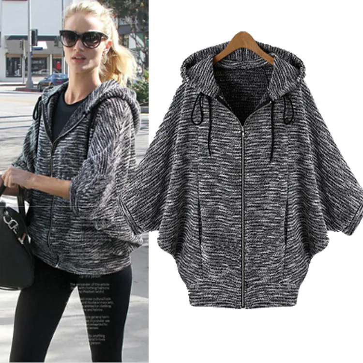 Europe And America Large Size Women 'S 2018 Winter New Autumn Loose Bat Sleeve Hooded Wool Jacket Thin Cardigans Women Outwear
Europe And America Large Size Women 'S 2018 Winter New Autumn Loose Bat Sleeve Hooded Wool Jacket Thin Cardigans Women Outwear