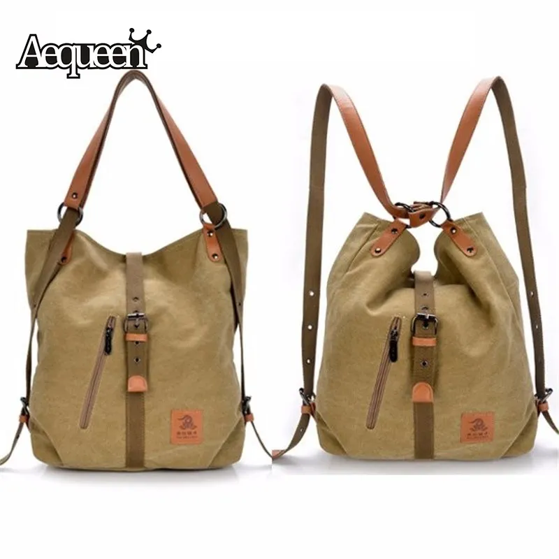 AEQUEEN Dual Use Canvas Handbag Women Shoulder Bag Multifunctional Messenger Bag Ladies Casual Totes Crossbody Bags Rucksack
AEQUEEN Dual Use Canvas Handbag Women Shoulder Bag Multifunctional Messenger Bag Ladies Casual Totes Crossbody Bags Rucksack