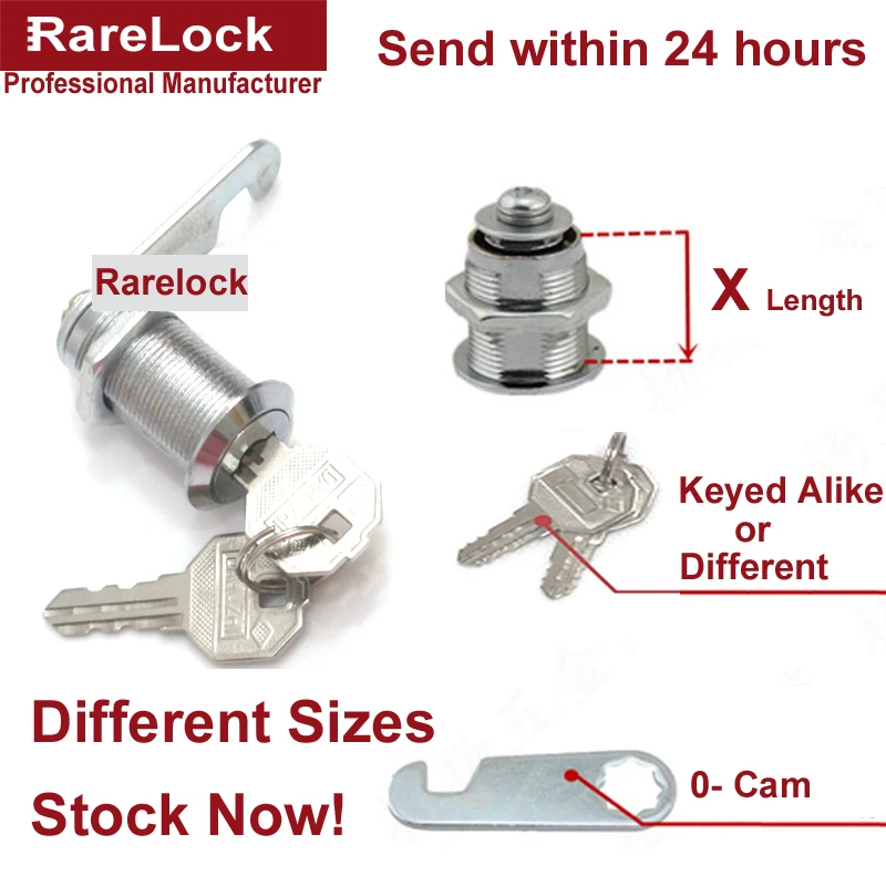 Rarelock Security Drawer Cam Lock Key Different S For Door Mailbox Cabinet Tool Box with 2 Keys DIY Furniture Hardware a
Rarelock Security Drawer Cam Lock Key Different S For Door Mailbox Cabinet Tool Box with 2 Keys DIY Furniture Hardware a
