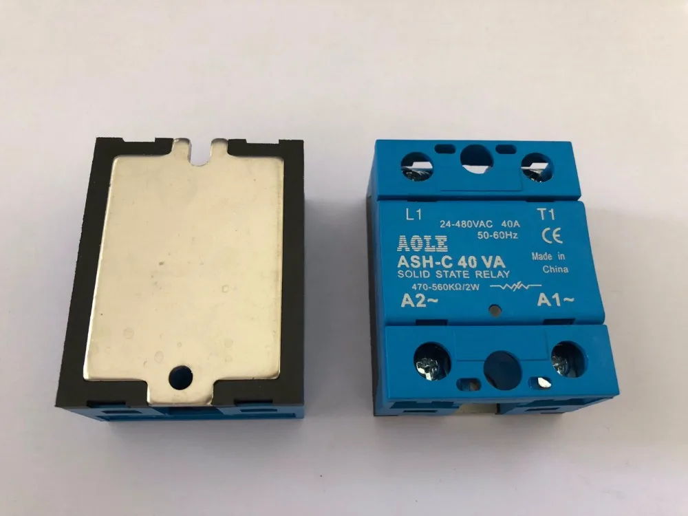 Solid State Relay Module ASH-C 40VA 40A /250V Extermal control potentiometer Input 24-480VAC Output
Solid State Relay Module ASH-C 40VA 40A /250V Extermal control potentiometer Input 24-480VAC Output