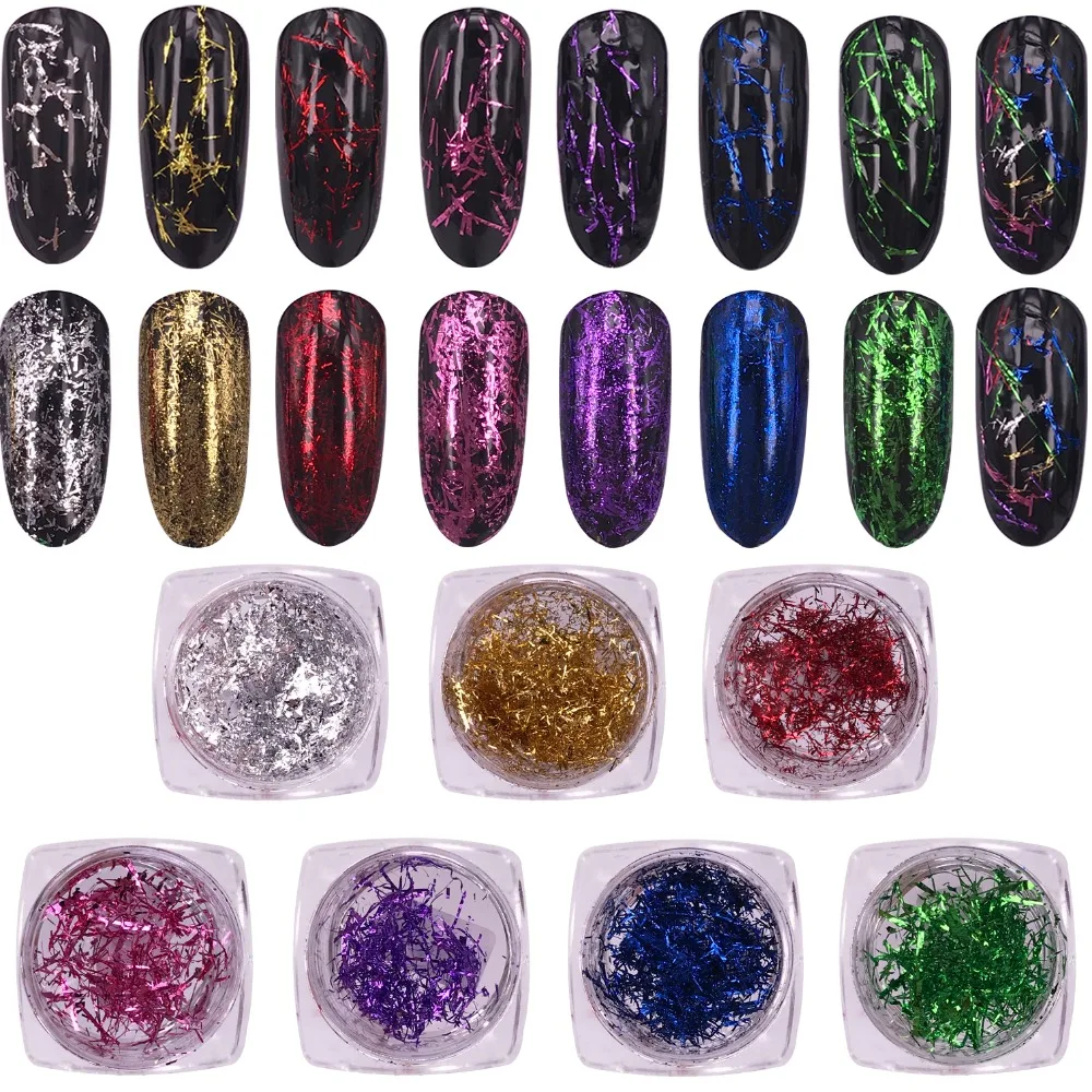 0.2g Nail Art Glitter Silk Stripes Lines Sequins Magic Effect Chrome Powder Mirror Powder Aluminum Foil Flakes Decoration
0.2g Nail Art Glitter Silk Stripes Lines Sequins Magic Effect Chrome Powder Mirror Powder Aluminum Foil Flakes Decoration