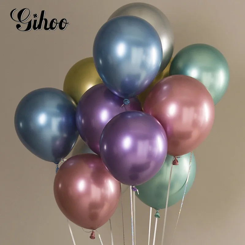 10PCS 10inch Gold Silver Metallic Chrome Latex Balloons Blue Pink Birthday Party Wedding Decorations Baby Shower Supplies Gifts
10PCS 10inch Gold Silver Metallic Chrome Latex Balloons Blue Pink Birthday Party Wedding Decorations Baby Shower Supplies Gifts